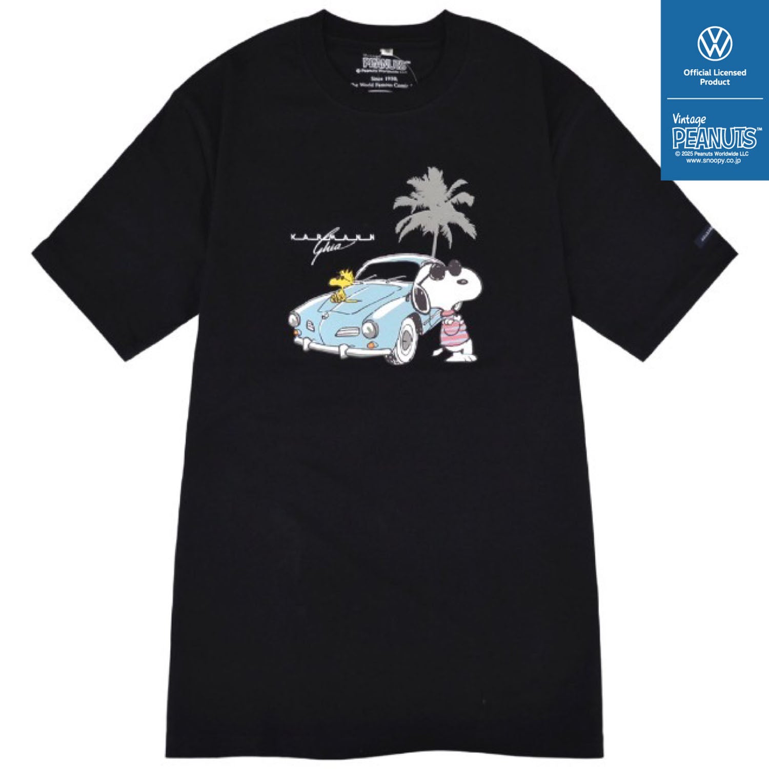 スヌーピー Tシャツ 半袖 フォルクスワーゲン トップス ジョークール 大人 車 フォト プリント SNOOPY JOE COOL PEANUTS Volkswagen svw1142-269