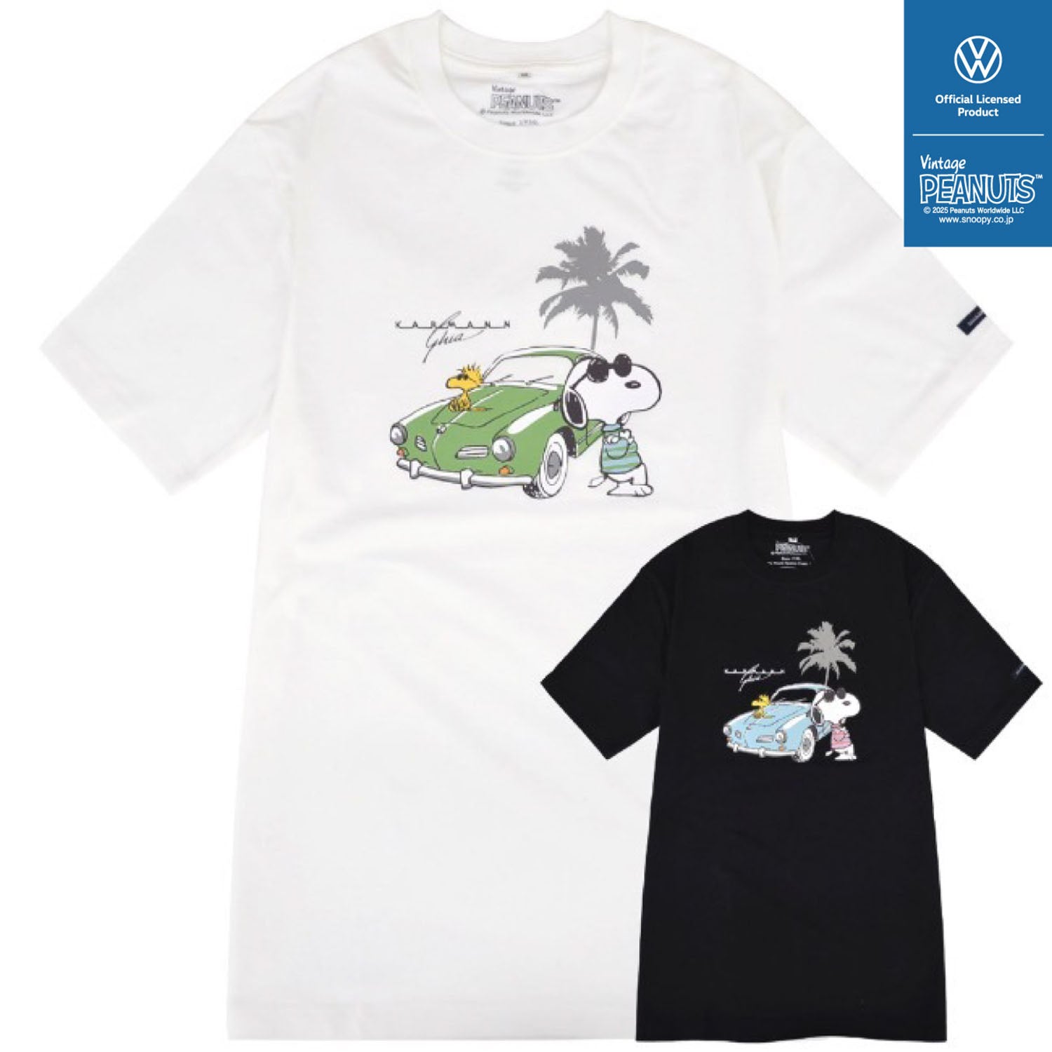 スヌーピー Tシャツ 半袖 フォルクスワーゲン トップス ジョークール 大人 車 フォト プリント SNOOPY JOE COOL PEANUTS Volkswagen svw1142-269