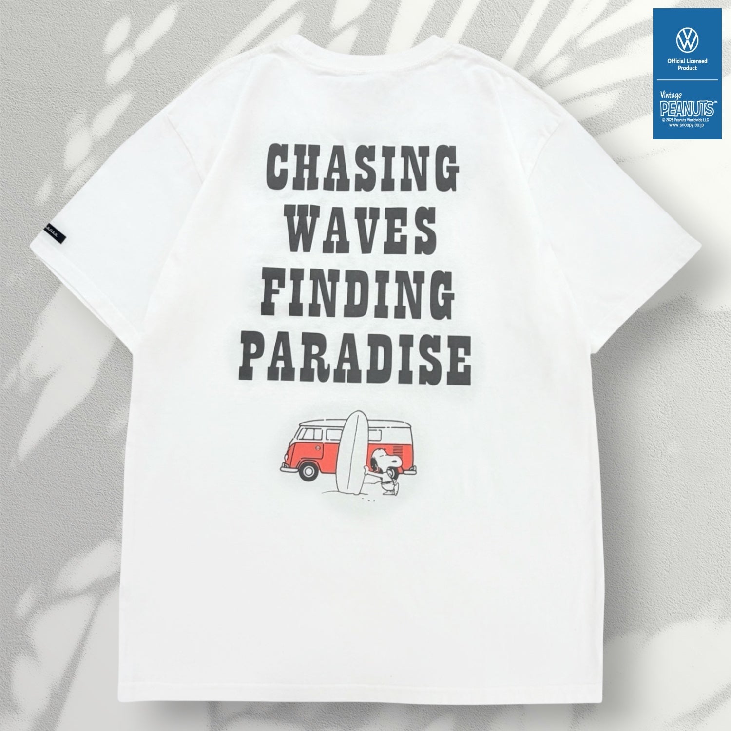 スヌーピー フォルクスワーゲン 半袖 バックプリント Tシャツ 春夏 プリント シャツ PEANUTS SNOOPY VOLKSWAGEN svw1152-157