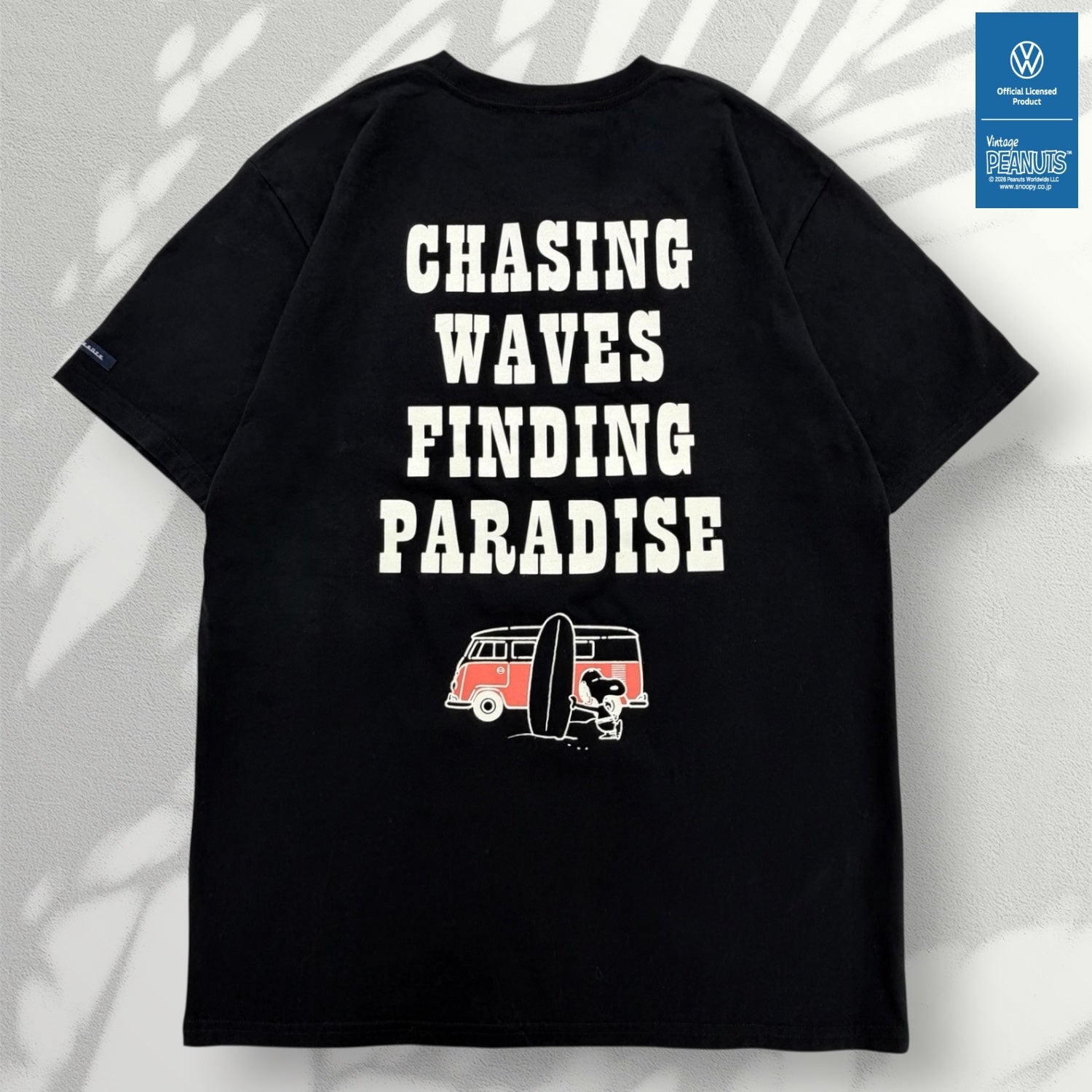 スヌーピー フォルクスワーゲン 半袖 バックプリント Tシャツ 春夏 プリント シャツ PEANUTS SNOOPY VOLKSWAGEN svw1152-157
