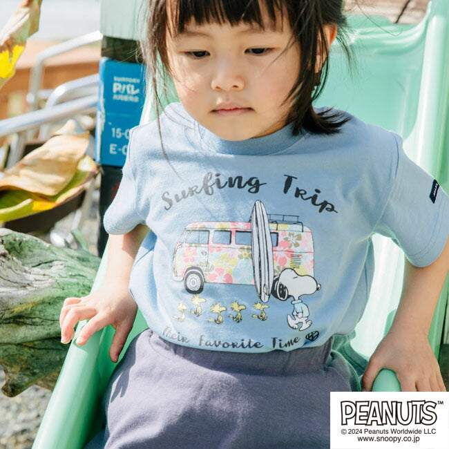 スヌーピー Tシャツ 半袖 子供 キッズ フォルクスワーゲン トップス 車 フォト プリント SNOOPY PEANUTS Volkswagen svw6142-266