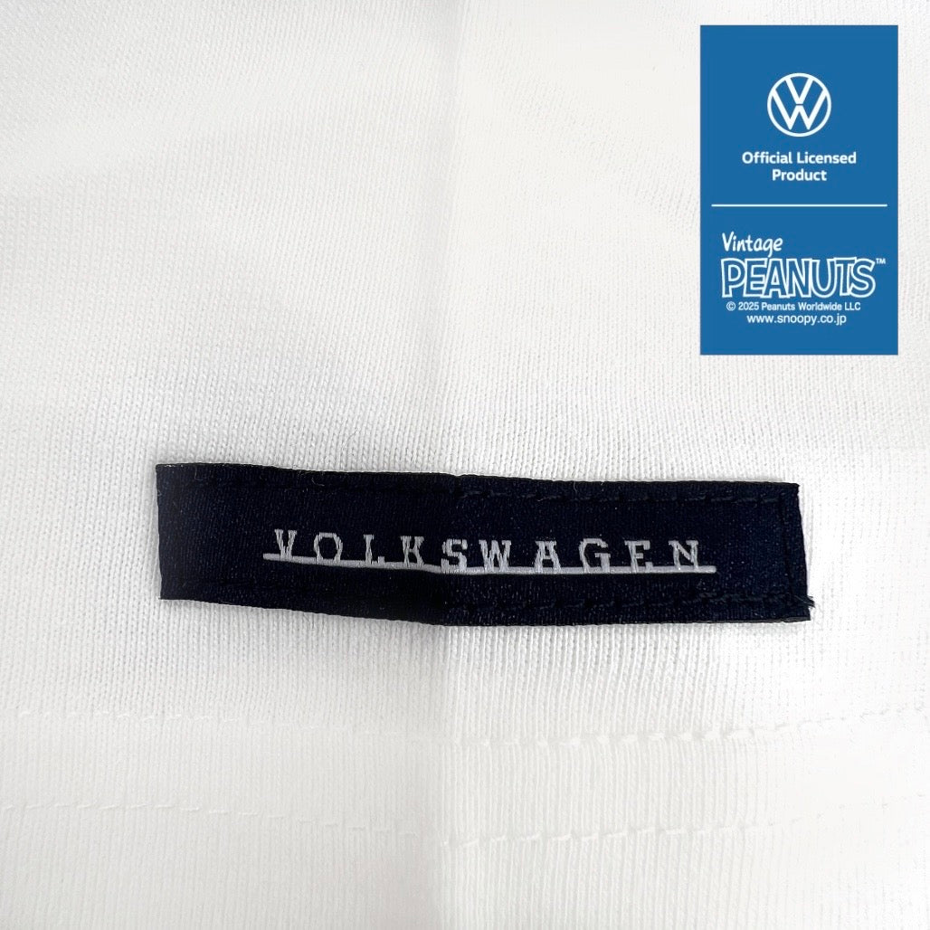 スヌーピー ピーナッツ フォルクス ワーゲン バックプリント ポケット付き キッズ 天竺 半袖 Tシャツ SNOOPY PEANUTS VOLKSWAGEN svw6152-158