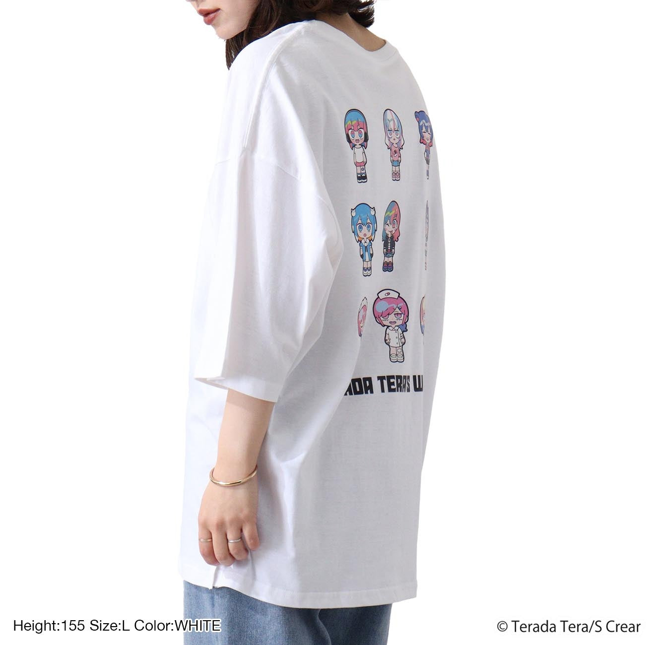 寺田てら Tシャツ トップス イラスト ビックT 半袖 オーバーサイズ クリエイター イラストレーター tt1132-394