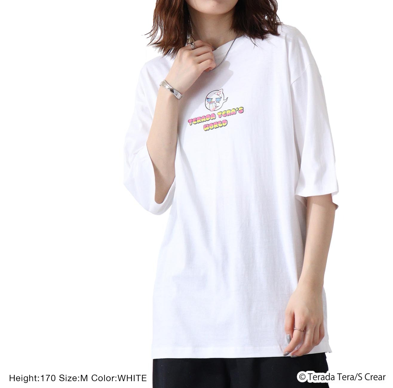 寺田てら Tシャツ イラスト ビックT 半袖 オーバーサイズ クリエイター イラストレーター tt1132-395