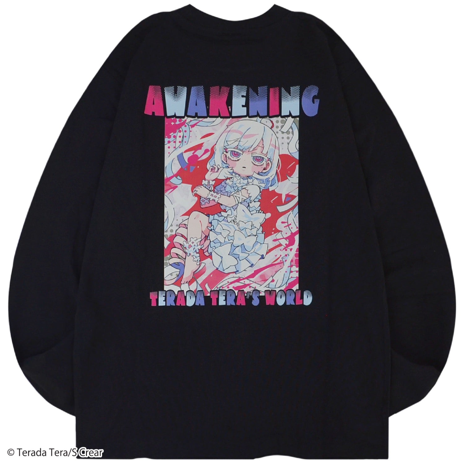 寺田てら Tシャツ  ロンT プリント トップス 長袖 tt1243-98