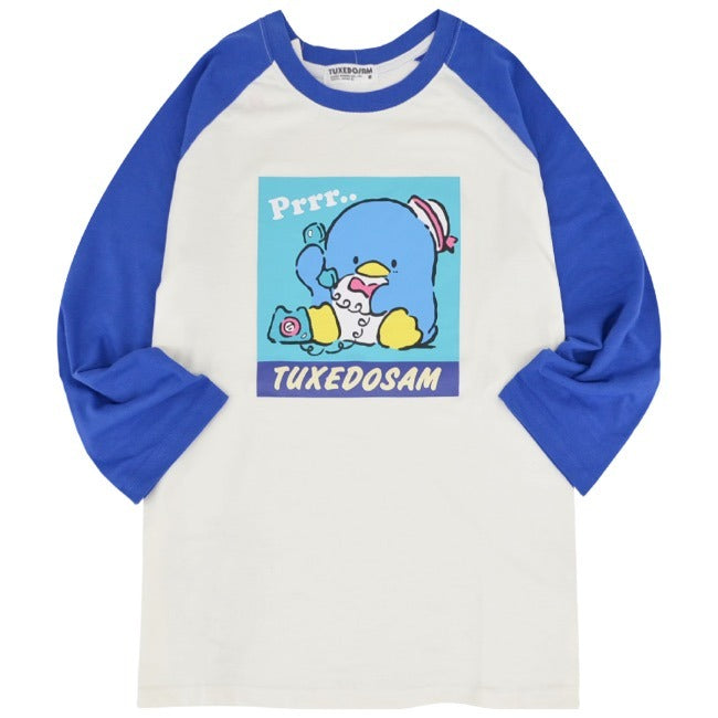 タキシードサム Tシャツ 長袖 ロンT 七分袖 ラグラン サンリオ キャラクターズ プリント メンズ レディース tx1243-27