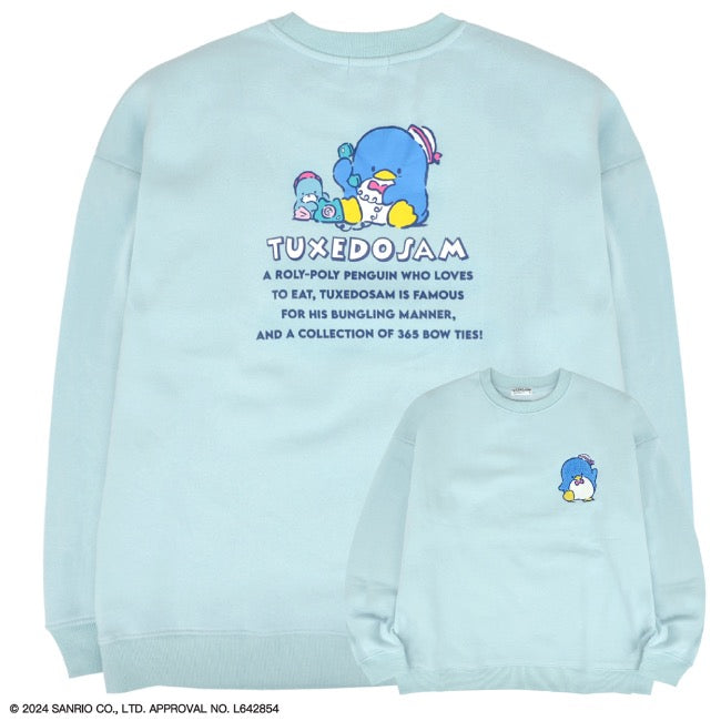 タキシードサム 裏起毛 ビッグシルエット サガラ刺繍 秋冬 トレーナー サンリオキャラクターズ tx1334-700