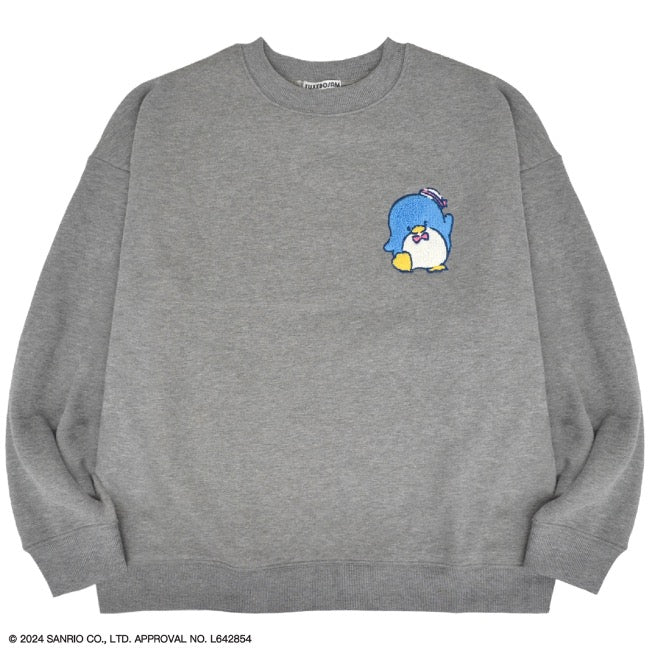 タキシードサム 裏起毛 ビッグシルエット サガラ刺繍 秋冬 トレーナー サンリオキャラクターズ tx1334-700