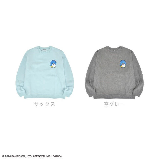 タキシードサム 裏起毛 ビッグシルエット サガラ刺繍 秋冬 トレーナー サンリオキャラクターズ tx1334-700