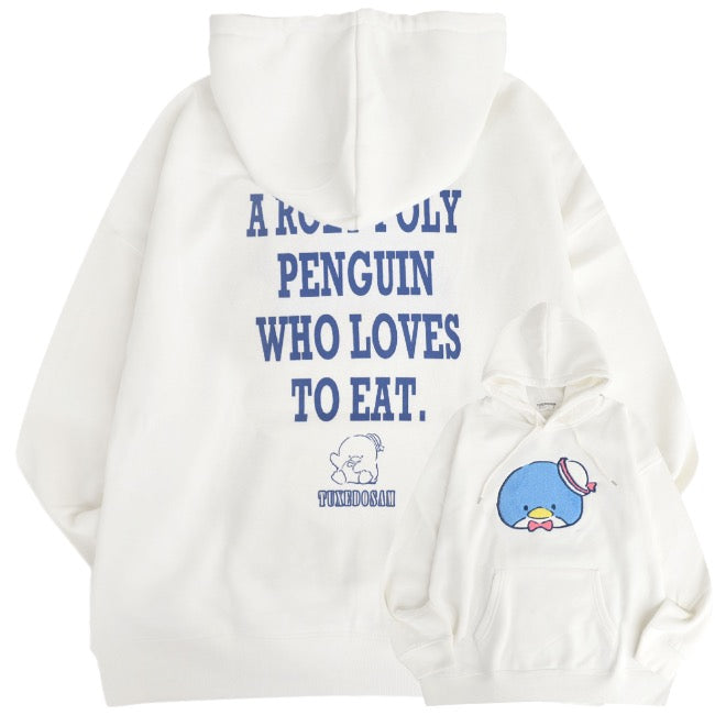 タキシードサム パーカー 裏起毛 オーバーサイズ 刺繍 ロゴ サンリオ キャラクターズ メンズ レディース tx1344-166