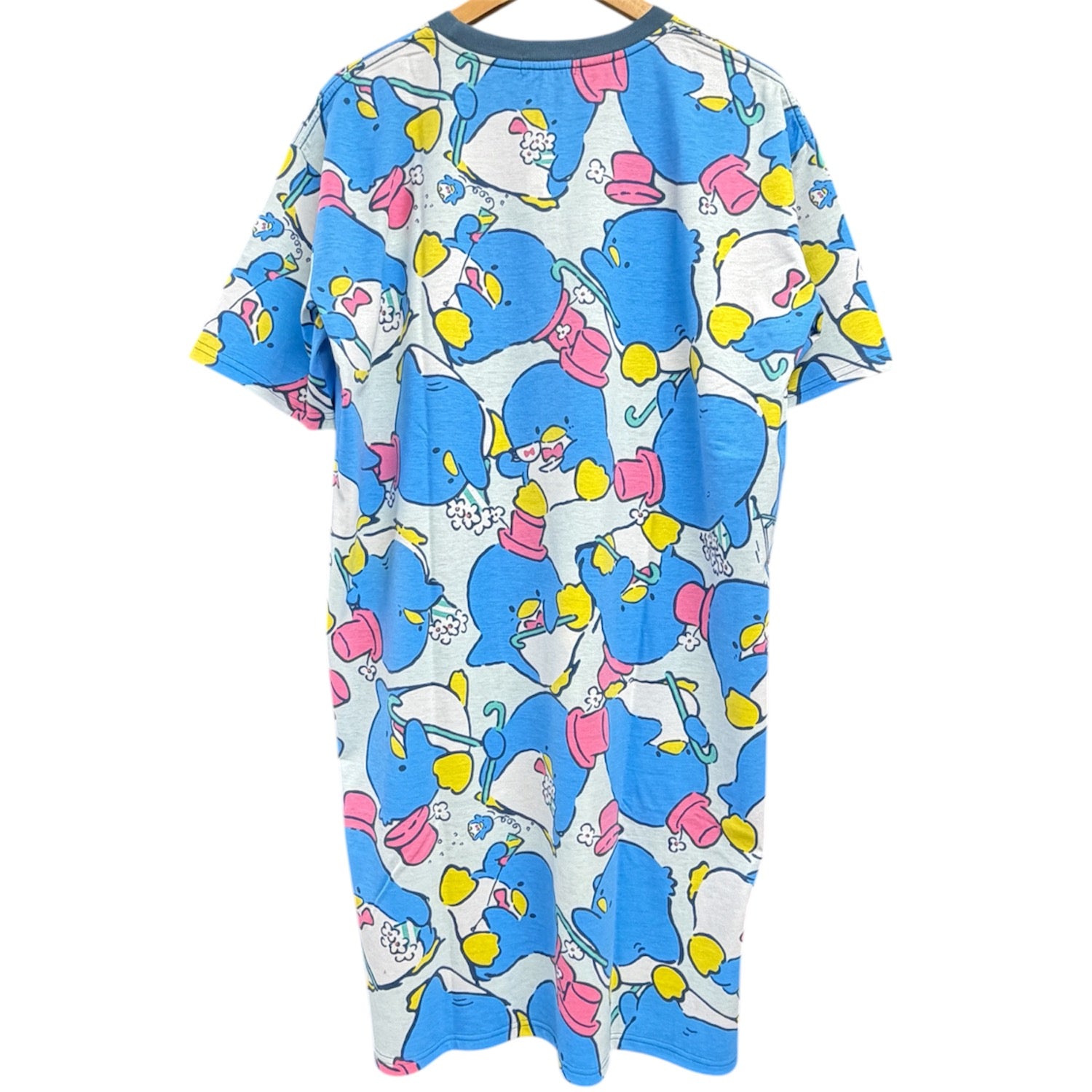 タキシードサム 半袖 スーパービッグ Tシャツ 総柄 プリント トップス ワンピース 天竺 メンズ レディース サンリオ キャラクターズ 夏 tx1762-61