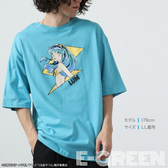 うる星やつら ラムちゃん 小学館 アニメ 漫画 Tシャツ ビックシルエット 半袖 トップス プリント uy1132-320