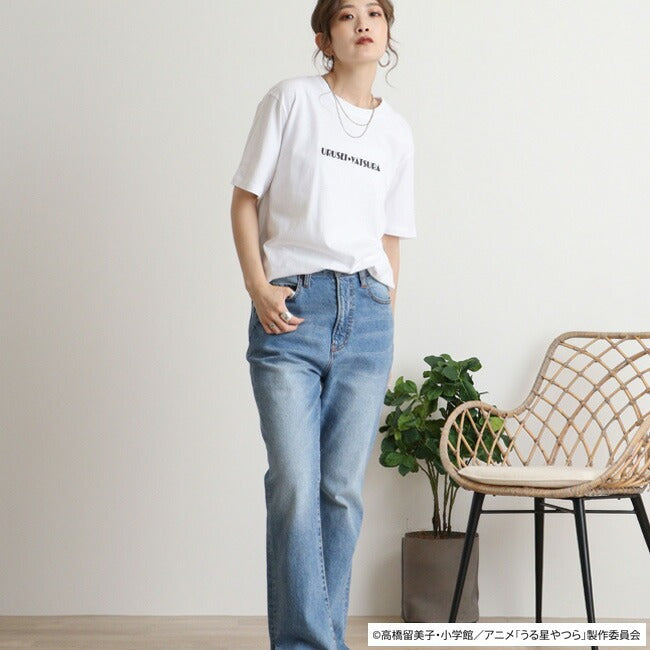 うる星やつら Tシャツ 半袖 トップス プリント 刺繍  ラムちゃん 小学館 漫画 アニメ キャラクター uy1142-11