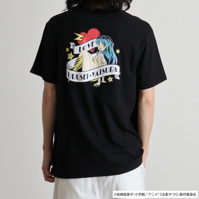 うる星やつら Tシャツ 半袖 トップス プリント 刺繍  ラムちゃん 小学館 漫画 アニメ キャラクター uy1142-11