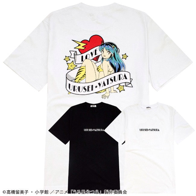 うる星やつら Tシャツ 半袖 トップス プリント 刺繍  ラムちゃん 小学館 漫画 アニメ キャラクター uy1142-11