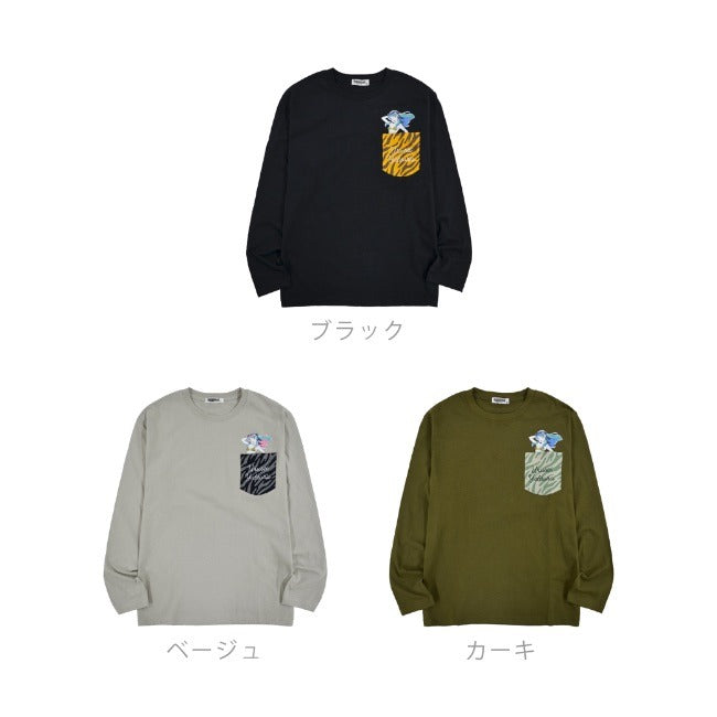 うる星やつら Tシャツ ロンT 長袖 アニメ 小学館 ラムちゃん 虎柄 刺繍 プリント uy1223-722