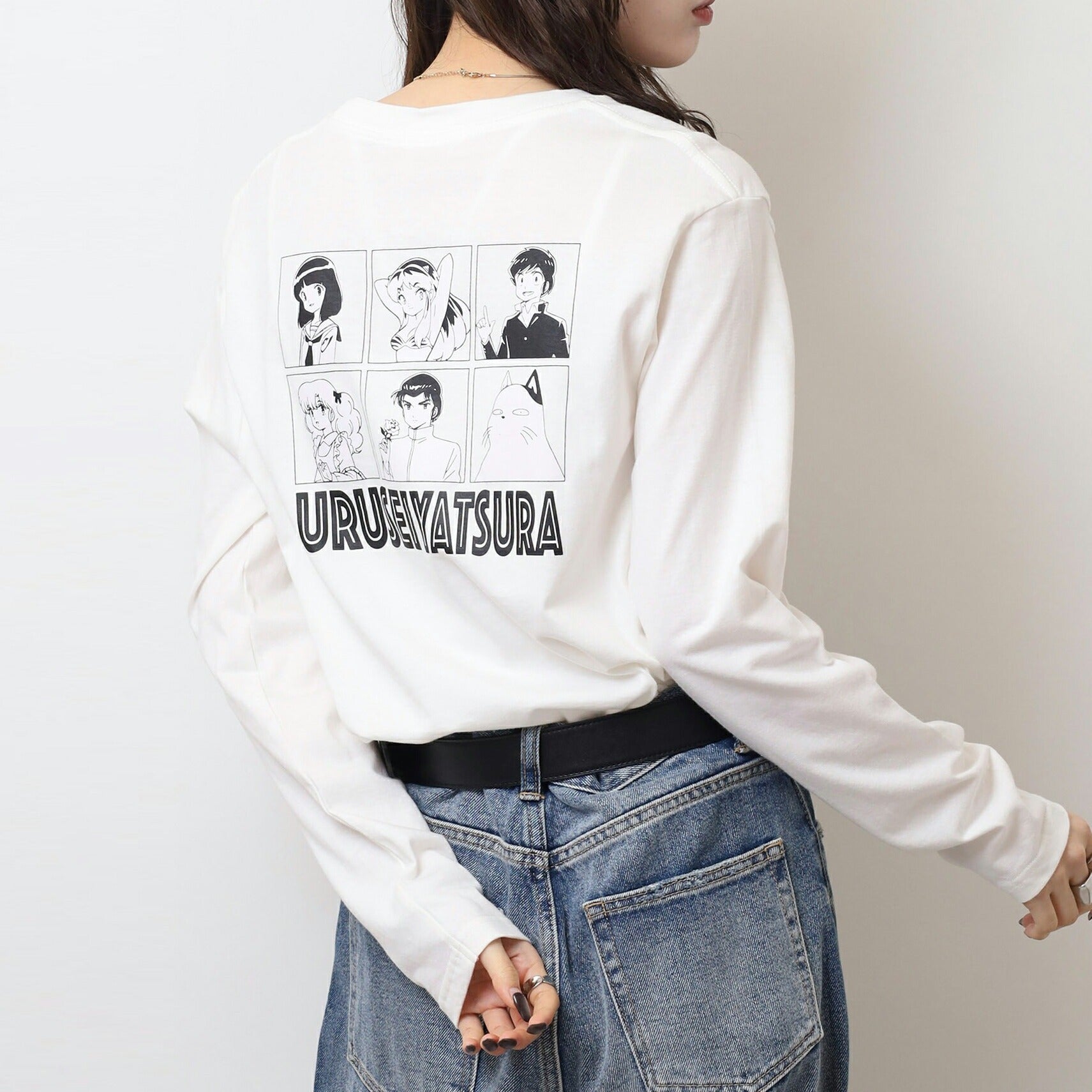 うる星やつら Tシャツ ロンT 長袖 トップス ラムちゃん 漫画 アニメ キャラクター 春 秋 uy1251-12