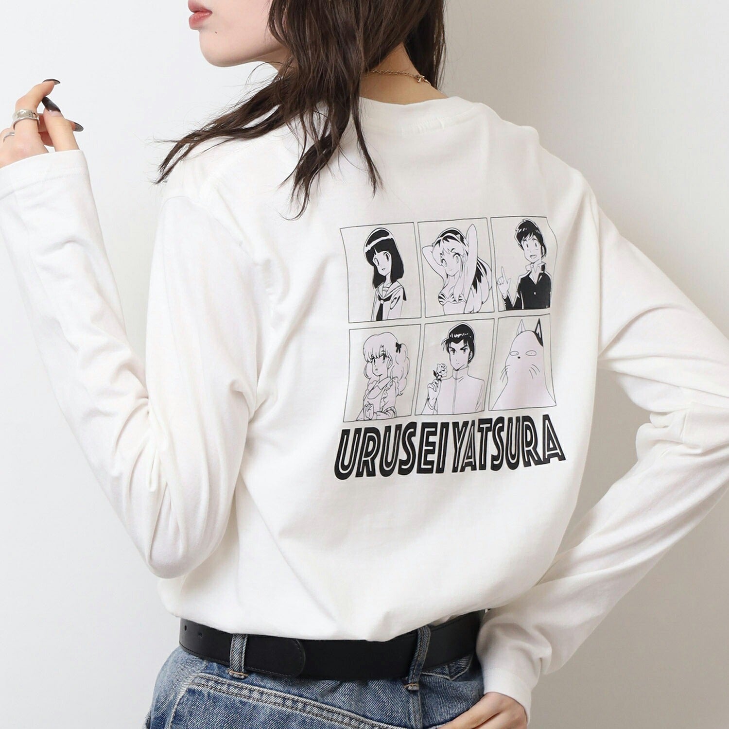 うる星やつら Tシャツ ロンT 長袖 トップス ラムちゃん 漫画 アニメ キャラクター 春 秋 uy1251-12