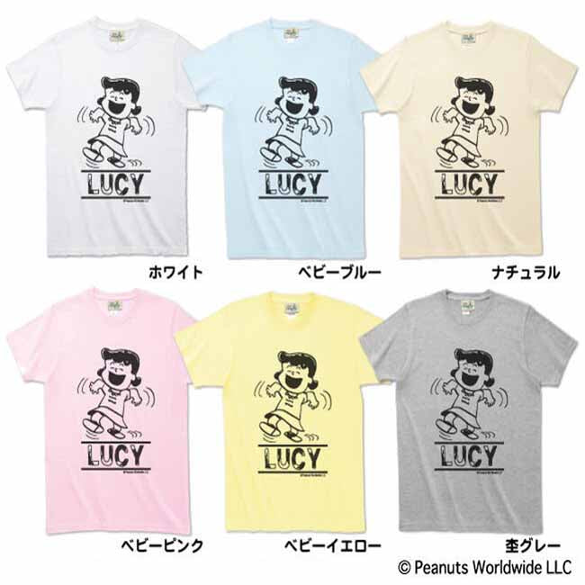 レトロ ヴィンテージ スヌーピー ルーシー 半袖 Tシャツ (メンズ・レディース) vs1-004