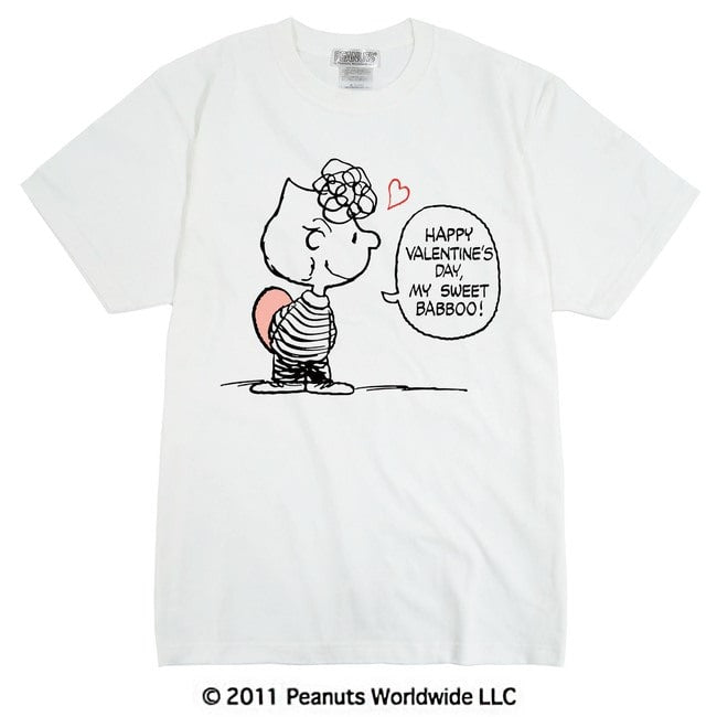 ヴィンテージ アート スヌーピー SNOOPY PEANUTS サリー sally バレンタインデー バレンタイン 半袖 Tシャツ レディース メンズ S M L LL 綿 ギフト プリント 男女兼用 親子 家族 コーデ vs1-025v