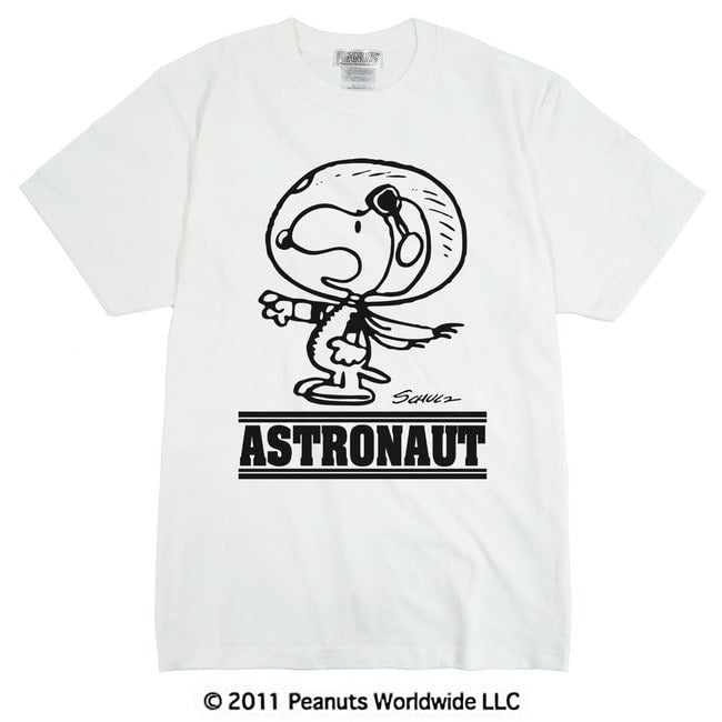 レトロ ヴィンテージ アート スヌーピー スヌーピー SNOOPY PEANUTS アストロノーツ ASTRONAUT 宇宙　半袖 Tシャツ レディース メンズ 男女兼用 S M L LL 綿 ギフト プリント 親子 vs1-038