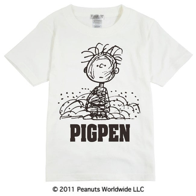 レトロ ヴィンテージ スヌーピー フレンズ ピッグペン 半袖Ｔシャツ キッズ 子供服 110 130 150 vs6-003
