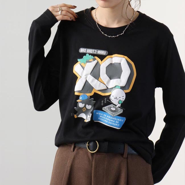バッドばつ丸 長袖 Tシャツ カジュアル サンリオキャラクターズ xo1241-20