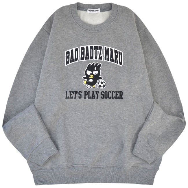 バッドばつ丸 トレーナー スウェット 裏起毛 サンリオ キャラクターズ プリント 刺繍 メンズ レディース xo1344-66