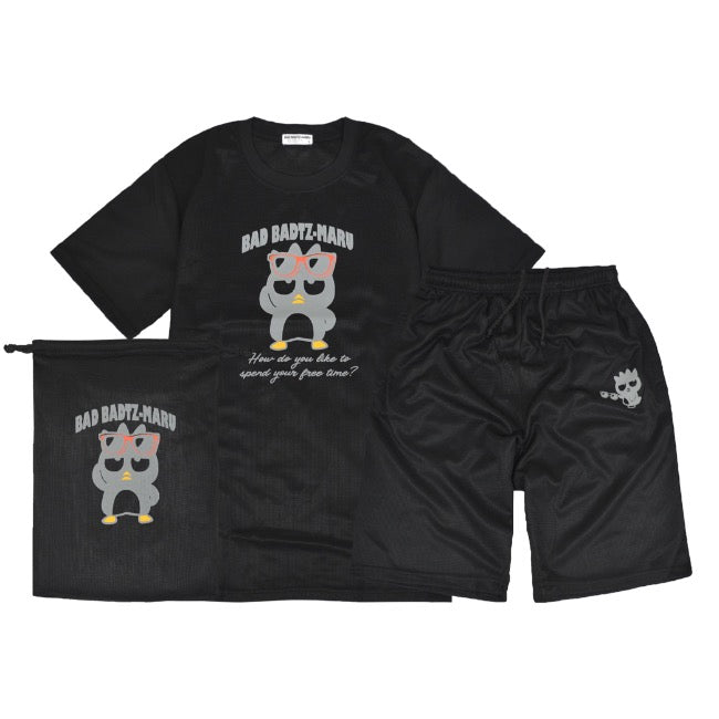 バッドばつ丸 Tシャツ ハーフパンツ 上下 セット プリント サンリオ キャラクターズ xo1642-55