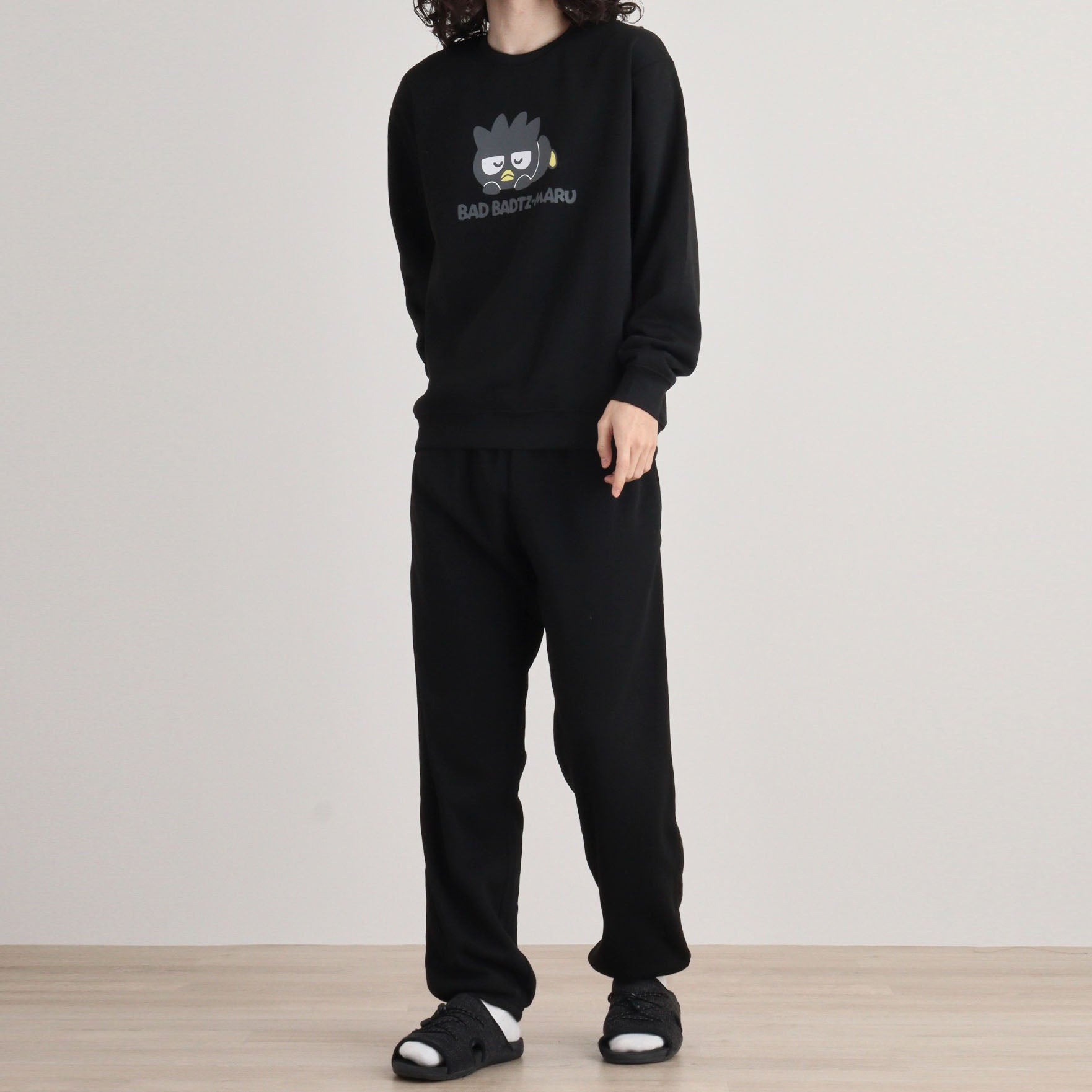 バッドばつ丸 トレーナー スウェット パンツ セットアップ 裏起毛 ルームウェア 部屋着 パジャマ xo1644-79