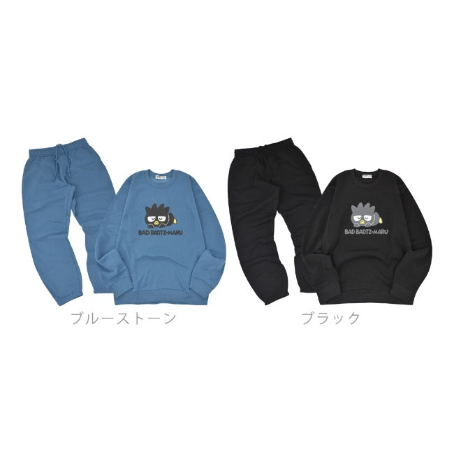 バッドばつ丸 トレーナー スウェット パンツ セットアップ 裏起毛 ルームウェア 部屋着 パジャマ xo1644-79