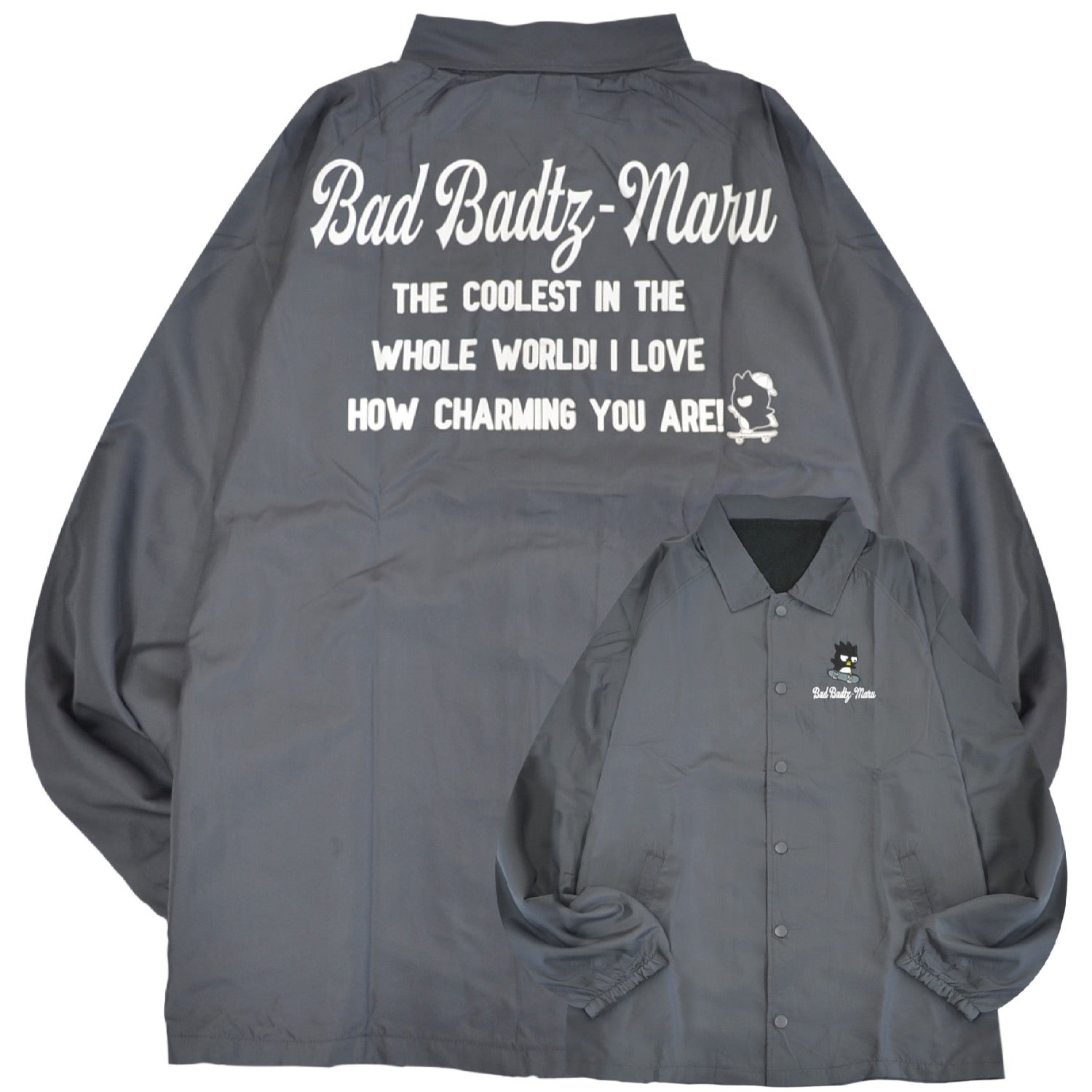 バッドばつ丸 プリントコーチジャケット 長袖 プリント サンリオ キャラクターズ 秋冬 Sanrio xo1853-28