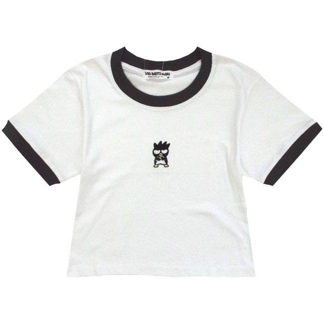 バッドばつ丸 Tシャツ ちびT サンリオ キャラクターズ 刺繍 レディース ショート丈 半袖 xo2142-336